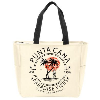 Punta Cana Vacation Dominican Republic Summer Paradise Zip Tote Bag