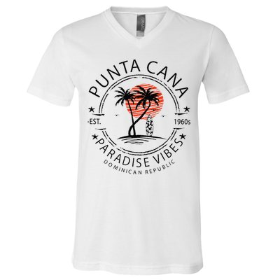 Punta Cana Vacation Dominican Republic Summer Paradise V-Neck T-Shirt