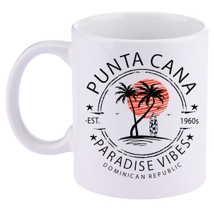 Punta Cana Vacation Dominican Republic Summer Paradise 11oz C Handle Ceramic Mug