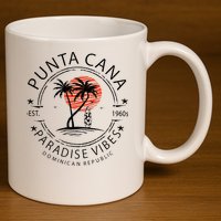 Punta Cana Vacation Dominican Republic Summer Paradise 11oz C Handle Ceramic Mug
