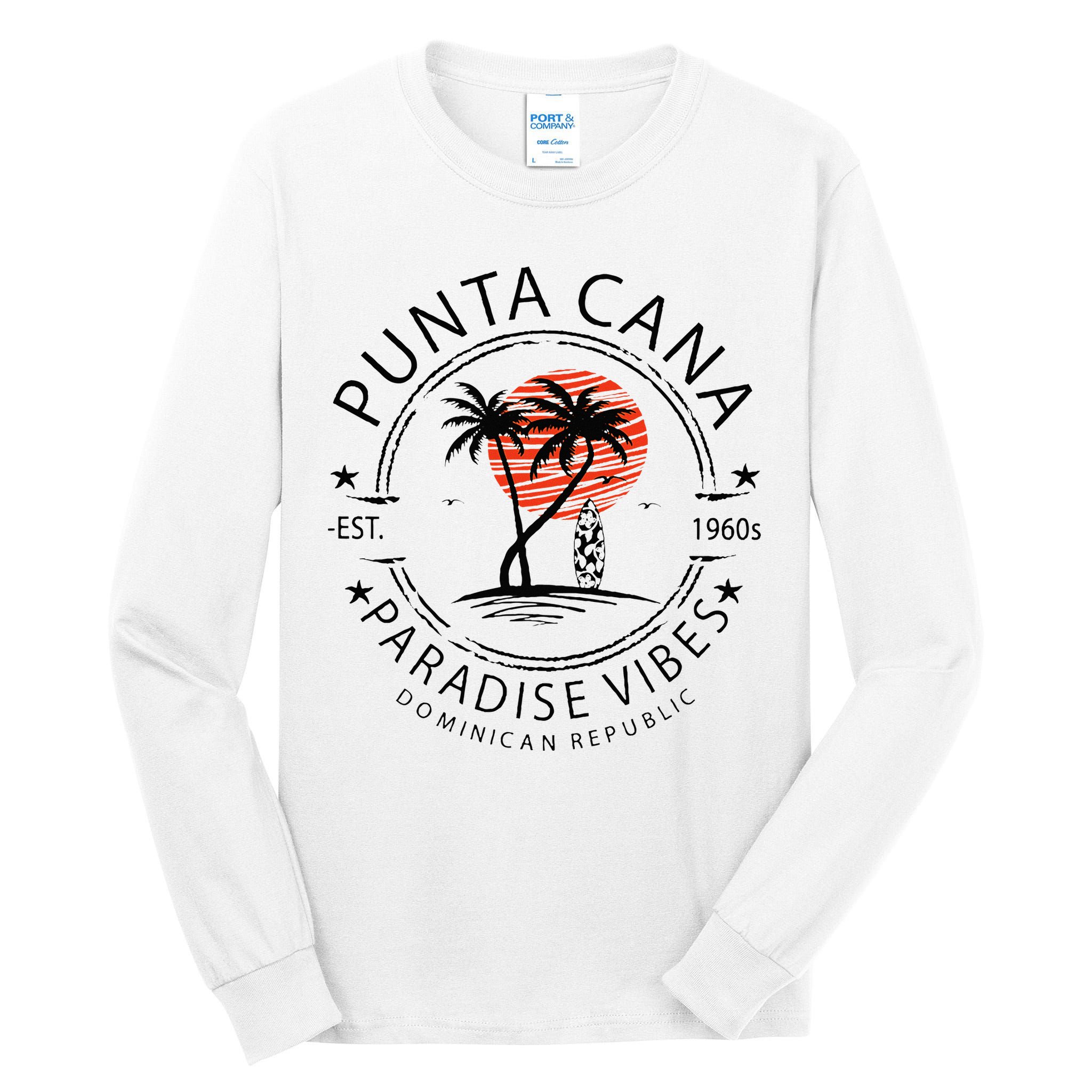 Punta Cana Vacation Dominican Republic Summer Paradise Tall Long Sleeve T-Shirt