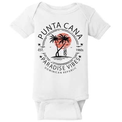 Punta Cana Vacation Dominican Republic Summer Paradise Baby Bodysuit