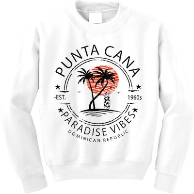 Punta Cana Vacation Dominican Republic Summer Paradise Kids Sweatshirt