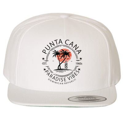 Punta Cana Vacation Dominican Republic Summer Paradise Wool Snapback Cap