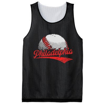 Philadelphia Cityscape vintage Baseball Lover Mesh Reversible Basketball Jersey Tank