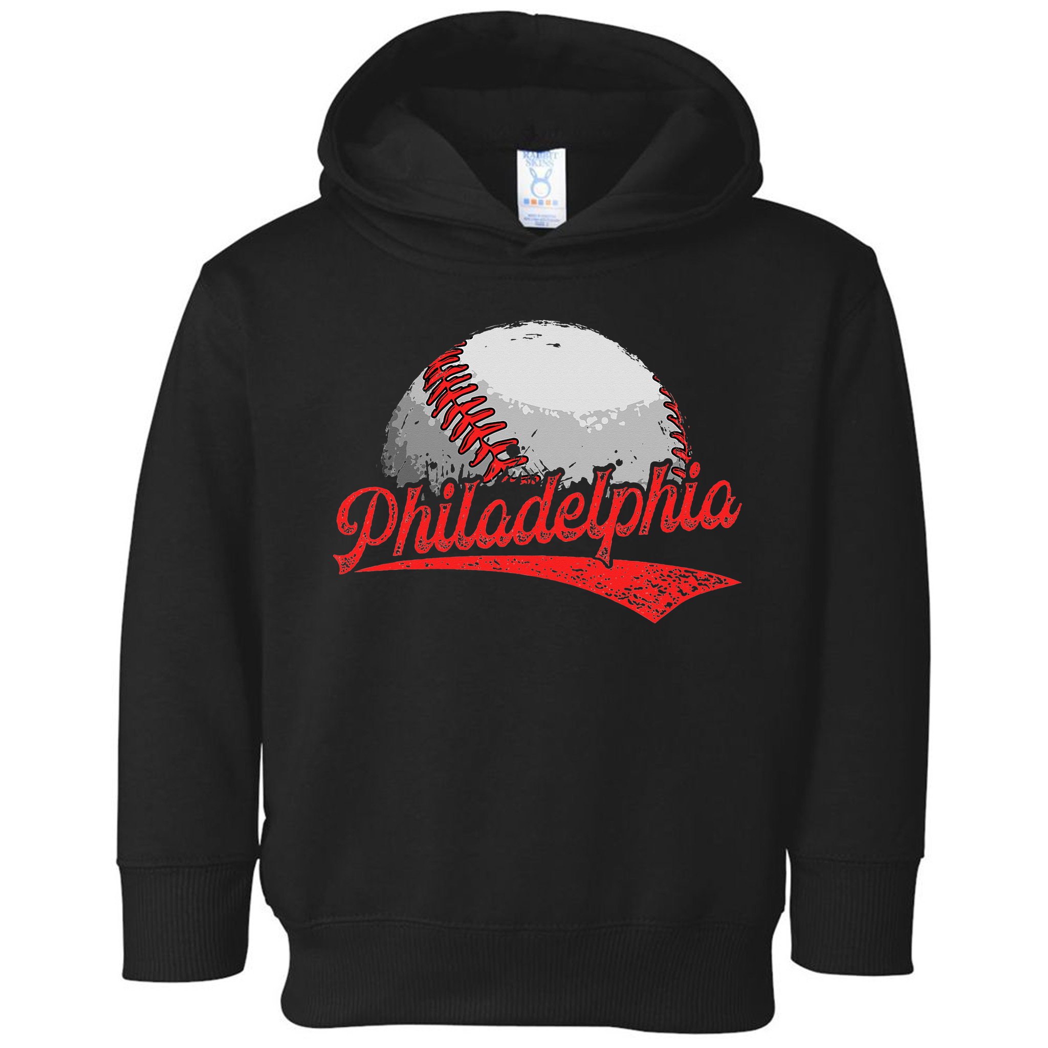 Philadelphia Cityscape vintage Baseball Lover Toddler Hoodie