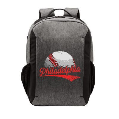 Philadelphia Cityscape vintage Baseball Lover Vector Backpack