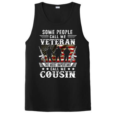 Proud Cousin Veteran American Flag Gifts VeteranS Day PosiCharge Competitor Tank