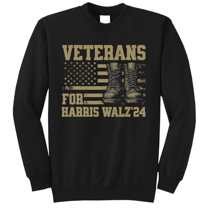 Presidential Campaign Veterans For Harris Walz Waltz 2024 Gift Sweatshirt