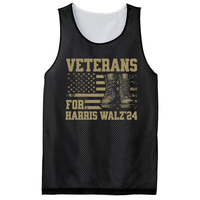 Presidential Campaign Veterans For Harris Walz Waltz 2024 Gift Mesh Reversible Basketball Jersey Tank