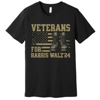 Presidential Campaign Veterans For Harris Walz Waltz 2024 Gift Premium T-Shirt