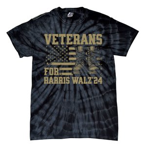 Presidential Campaign Veterans For Harris Walz Waltz 2024 Gift Tie-Dye T-Shirt