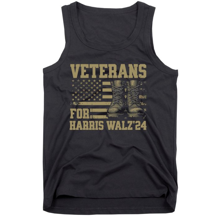 Presidential Campaign Veterans For Harris Walz Waltz 2024 Gift Tank Top