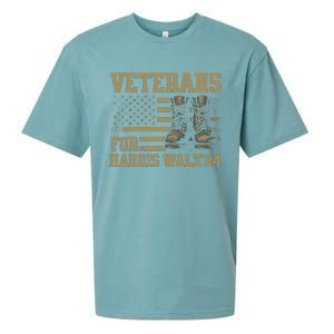 Presidential Campaign Veterans For Harris Walz Waltz 2024 Gift Sueded Cloud Jersey T-Shirt