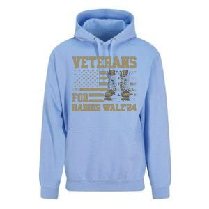 Presidential Campaign Veterans For Harris Walz Waltz 2024 Gift Unisex Surf Hoodie