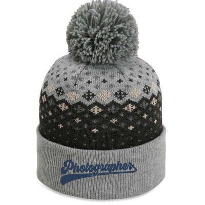 Photographer Cute Vintage Graphic The Baniff Cuffed Pom Beanie