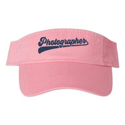 Photographer Cute Vintage Graphic Valucap Bio-Washed Visor