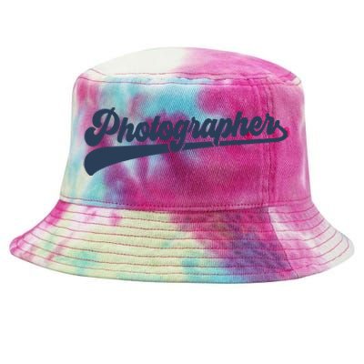 Photographer Cute Vintage Graphic Tie-Dyed Bucket Hat