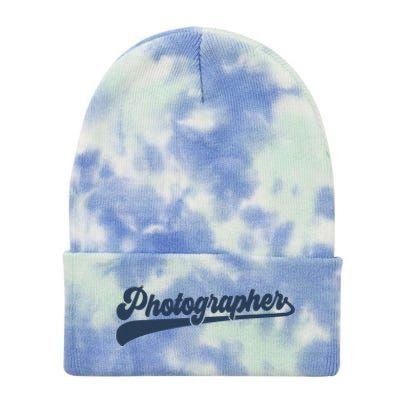 Photographer Cute Vintage Graphic Tie Dye 12in Knit Beanie