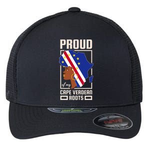 Proud Cape Verdean Roots Black History Month Cape Verde Flexfit Unipanel Trucker Cap