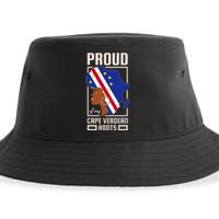 Proud Cape Verdean Roots Black History Month Cape Verde Sustainable Bucket Hat