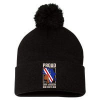 Proud Cape Verdean Roots Black History Month Cape Verde Pom Pom 12in Knit Beanie