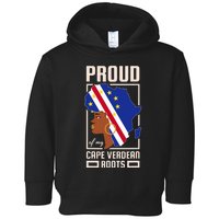 Proud Cape Verdean Roots Black History Month Cape Verde Toddler Hoodie