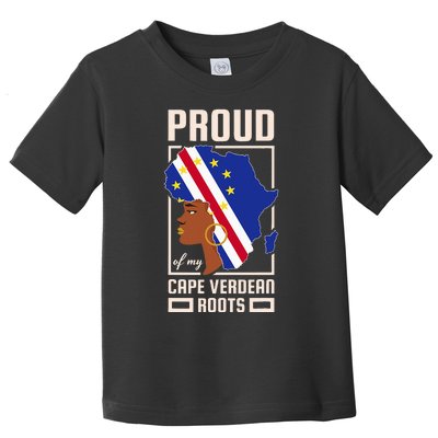 Proud Cape Verdean Roots Black History Month Cape Verde Toddler T-Shirt