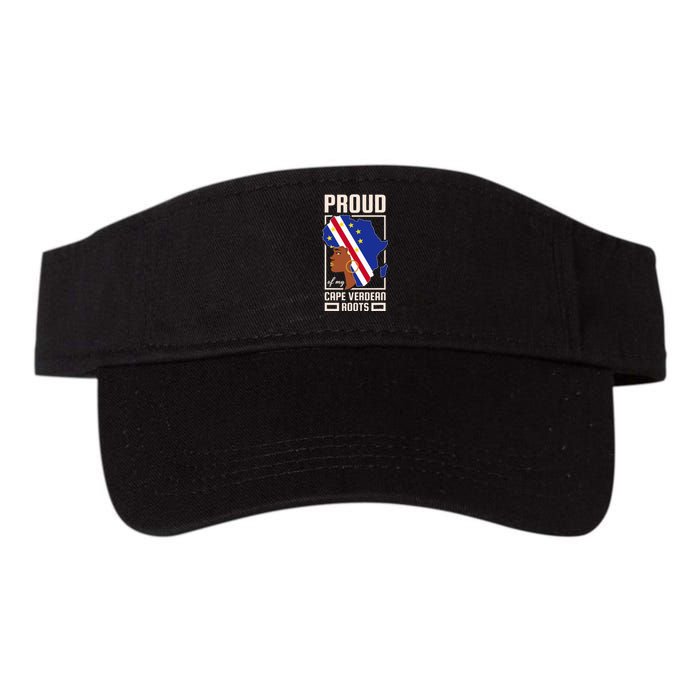 Proud Cape Verdean Roots Black History Month Cape Verde Valucap Bio-Washed Visor