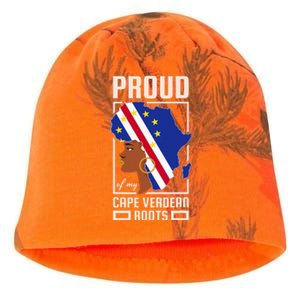 Proud Cape Verdean Roots Black History Month Cape Verde Kati - Camo Knit Beanie