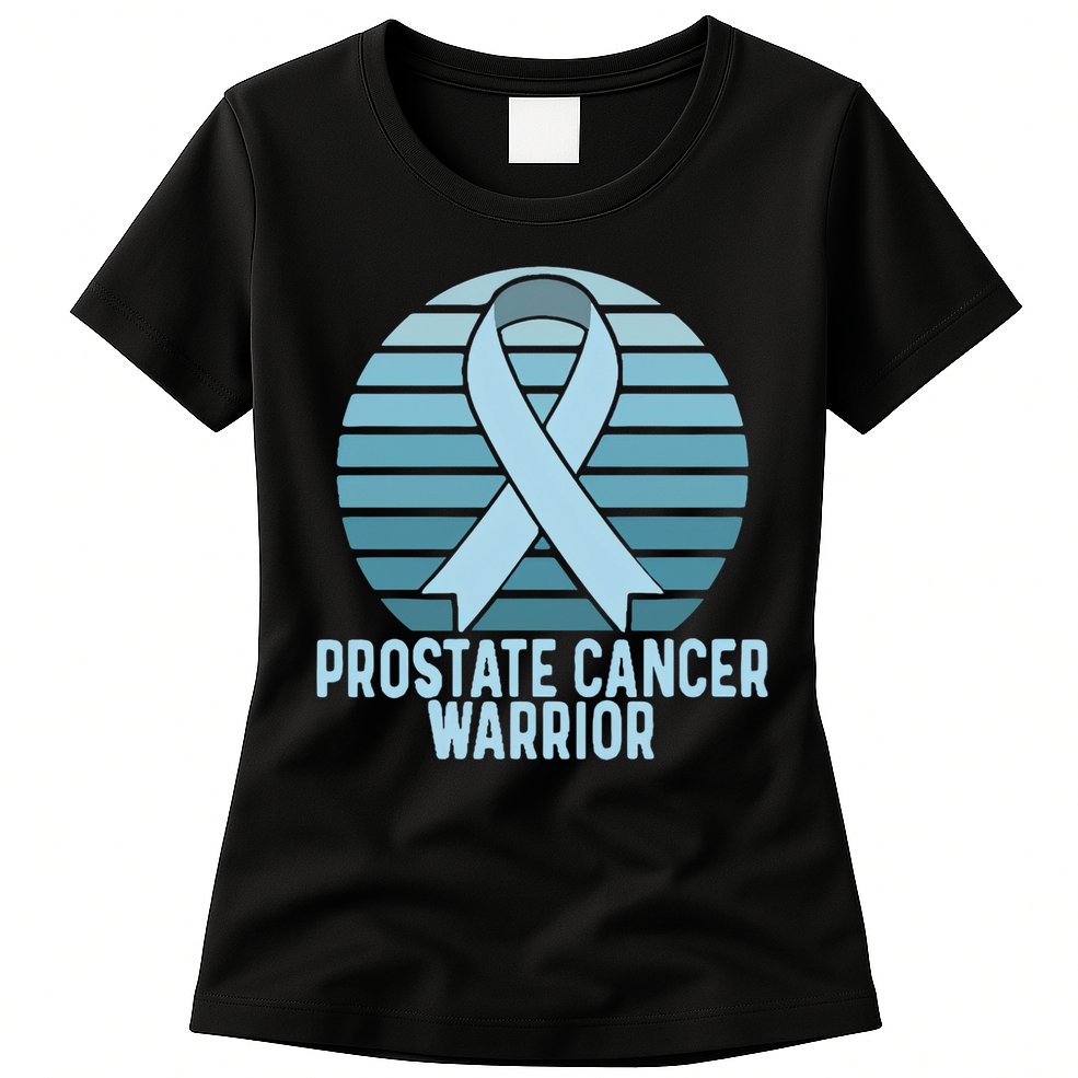 Prostate Cancer Warrior Cancer Survivor Support Cancer Team Womens T-Shirt
