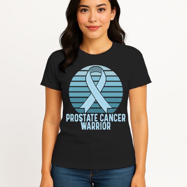 Prostate Cancer Warrior Cancer Survivor Support Cancer Team Womens T-Shirt