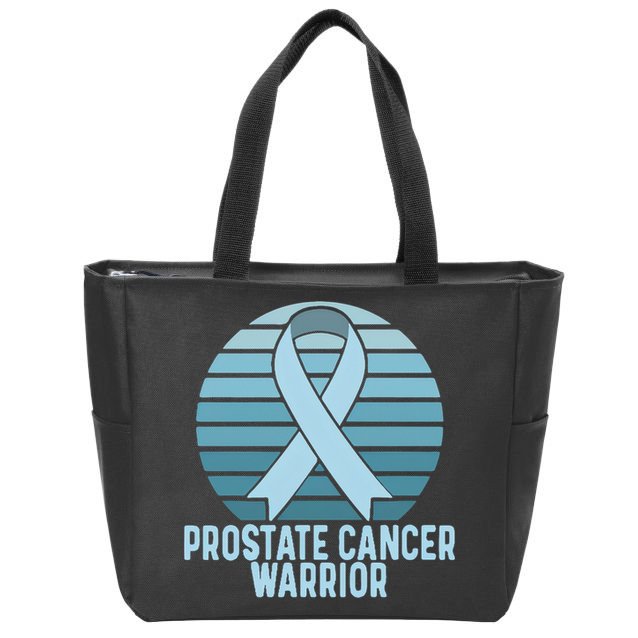 Prostate Cancer Warrior Cancer Survivor Support Cancer Team Zip Tote Bag