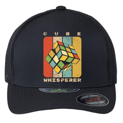 Puzzle Cube Whisperer Vintage Speed Cubing Math Flexfit Unipanel Trucker Cap