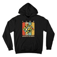 Puzzle Cube Whisperer Vintage Speed Cubing Math Hoodie