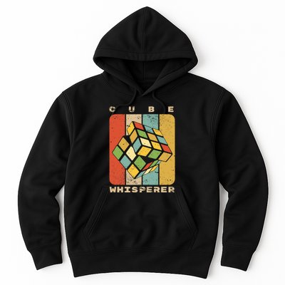 Puzzle Cube Whisperer Vintage Speed Cubing Math Hoodie