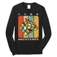 Puzzle Cube Whisperer Vintage Speed Cubing Math Long Sleeve Shirt