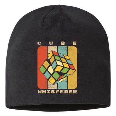 Puzzle Cube Whisperer Vintage Speed Cubing Math Sustainable Beanie