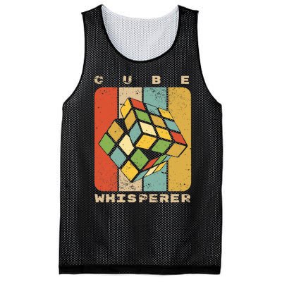 Puzzle Cube Whisperer Vintage Speed Cubing Math Mesh Reversible Basketball Jersey Tank