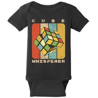 Puzzle Cube Whisperer Vintage Speed Cubing Math Baby Bodysuit