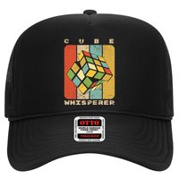 Puzzle Cube Whisperer Vintage Speed Cubing Math Trucker Hat