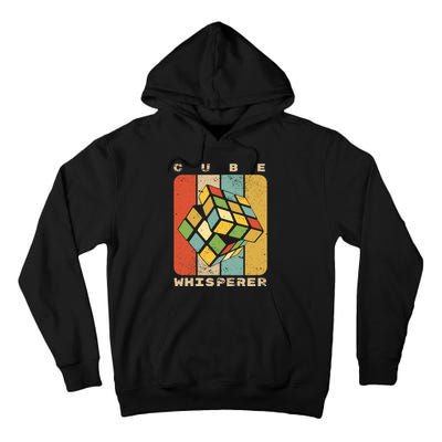 Puzzle Cube Whisperer Vintage Speed Cubing Math Tall Hoodie