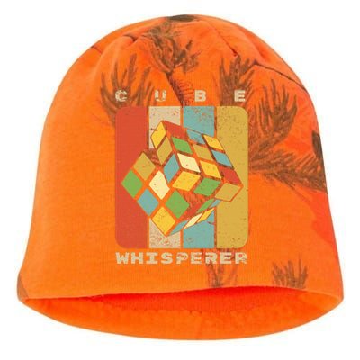 Puzzle Cube Whisperer Vintage Speed Cubing Math Kati - Camo Knit Beanie