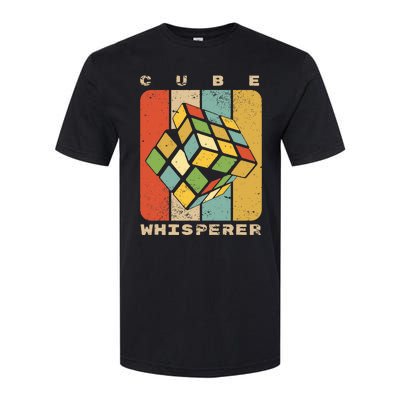 Puzzle Cube Whisperer Vintage Speed Cubing Math Softstyle CVC T-Shirt