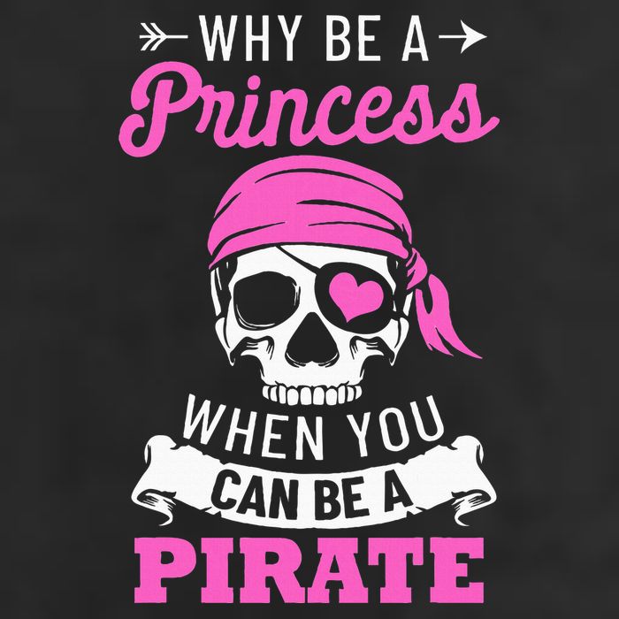 Pirate Costume Why Be A Princess When You Can Be A Pirate 7 Panel Mesh Trucker Snapback Hat