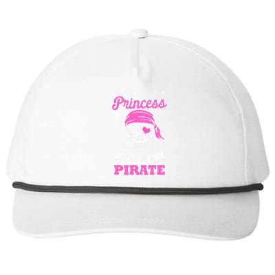 Pirate Costume Why Be A Princess When You Can Be A Pirate Snapback Five-Panel Rope Hat