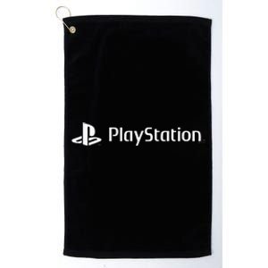 Playstation Classic White Gaming Logo Start Gaming Today Platinum Collection Golf Towel