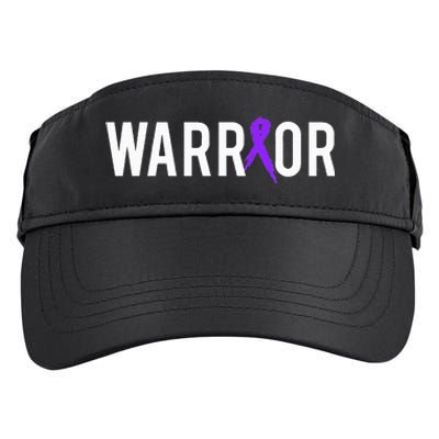 Pancreatic Cancer Warrior Design Gift For Cancer Awareness  Adult Drive Performance Visor