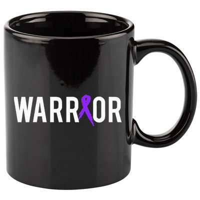 Pancreatic Cancer Warrior Design Gift For Cancer Awareness  11oz C Handle Ceramic Mug