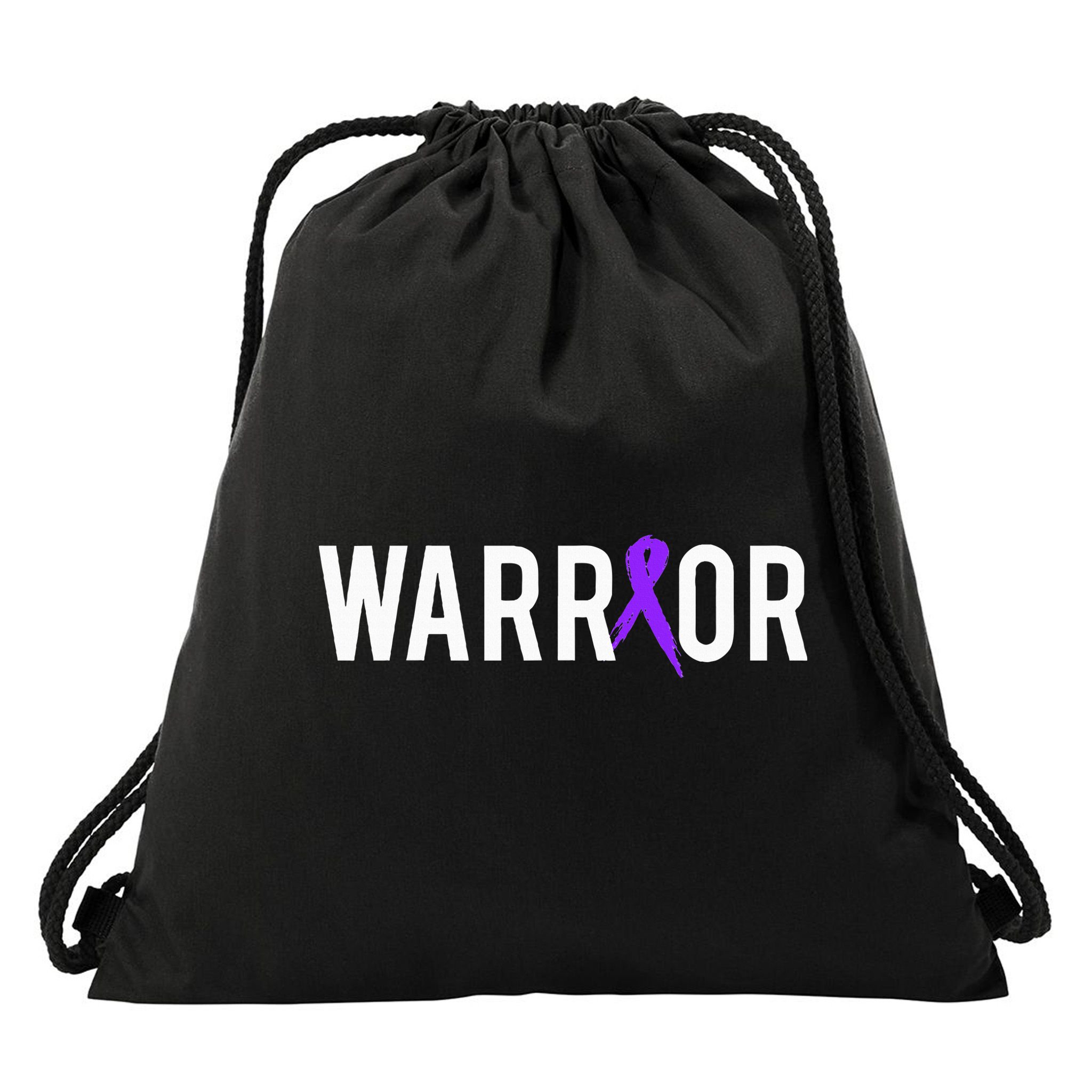 Pancreatic Cancer Warrior Design Gift For Cancer Awareness  Drawstring Bag